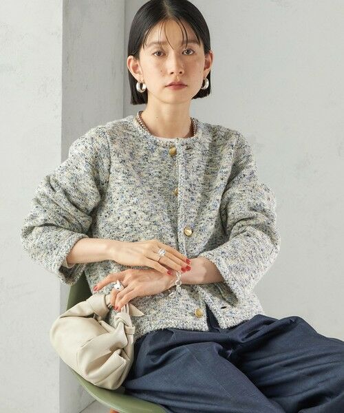 SHIPS / シップス カーディガン・ボレロ | 〈手洗い可能〉ミックス ヤーン ニット ジャケット | 詳細14