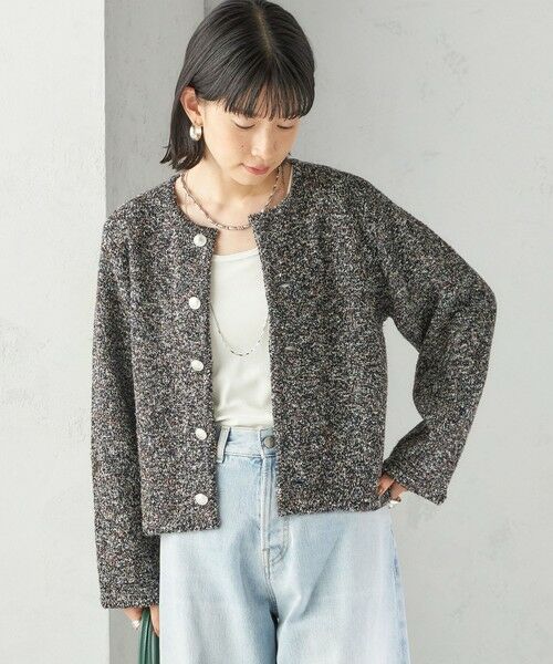 SHIPS / シップス カーディガン・ボレロ | 〈手洗い可能〉ミックス ヤーン ニット ジャケット | 詳細28