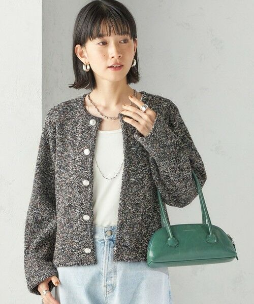 SHIPS / シップス カーディガン・ボレロ | 〈手洗い可能〉ミックス ヤーン ニット ジャケット | 詳細30