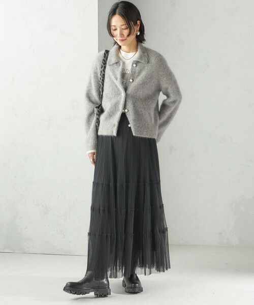 SHIPS / シップス カーディガン・ボレロ | 杢 フォックス カシミヤ ポロ ニット カーディガン | 詳細10