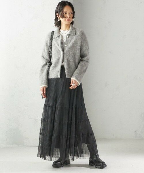 SHIPS / シップス カーディガン・ボレロ | 杢 フォックス カシミヤ ポロ ニット カーディガン | 詳細11