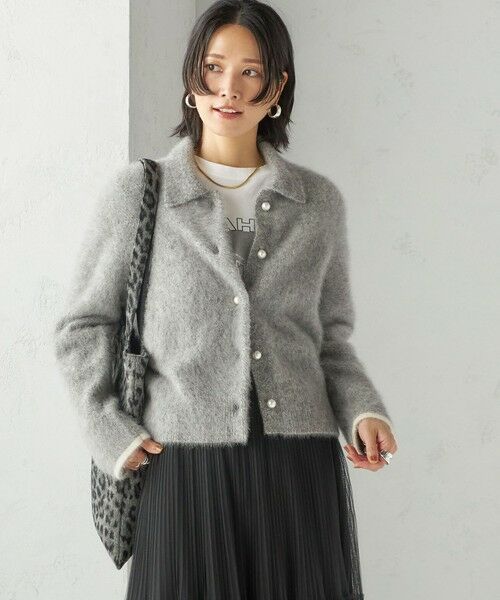 SHIPS / シップス カーディガン・ボレロ | 杢 フォックス カシミヤ ポロ ニット カーディガン | 詳細13