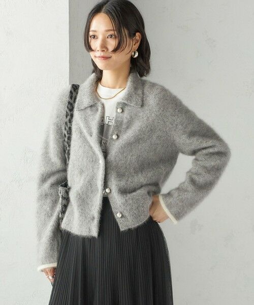SHIPS / シップス カーディガン・ボレロ | 杢 フォックス カシミヤ ポロ ニット カーディガン | 詳細14