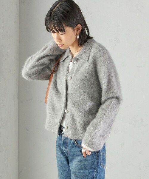 SHIPS / シップス カーディガン・ボレロ | 杢 フォックス カシミヤ ポロ ニット カーディガン | 詳細6