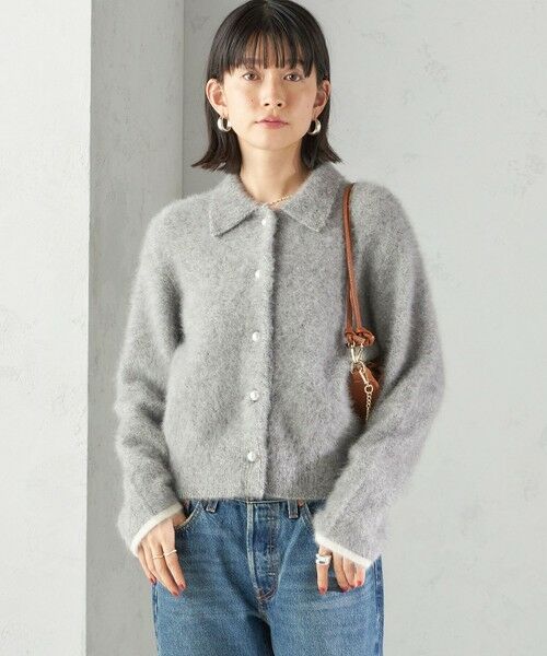 SHIPS / シップス カーディガン・ボレロ | 杢 フォックス カシミヤ ポロ ニット カーディガン | 詳細8