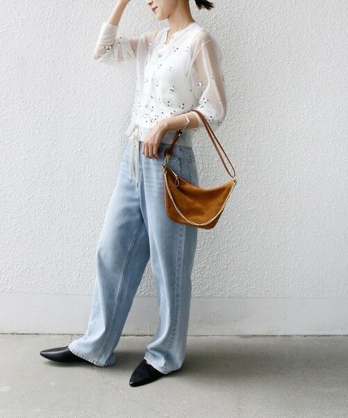 SHIPS / シップス カーディガン・ボレロ | 〈手洗い可能〉フラワー 刺繍 2WAY カーディガン | 詳細11