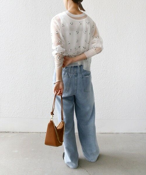 SHIPS / シップス カーディガン・ボレロ | 〈手洗い可能〉フラワー 刺繍 2WAY カーディガン | 詳細3