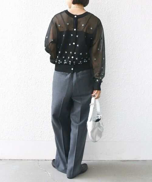 SHIPS / シップス カーディガン・ボレロ | 〈手洗い可能〉フラワー 刺繍 2WAY カーディガン | 詳細18