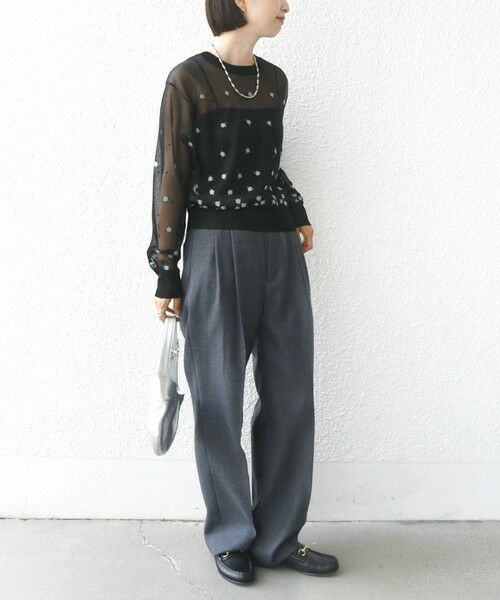 SHIPS / シップス カーディガン・ボレロ | 〈手洗い可能〉フラワー 刺繍 2WAY カーディガン | 詳細19