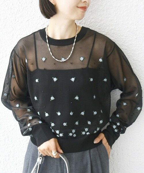 SHIPS / シップス カーディガン・ボレロ | 〈手洗い可能〉フラワー 刺繍 2WAY カーディガン | 詳細20