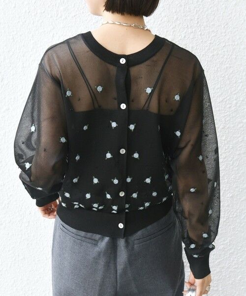 SHIPS / シップス カーディガン・ボレロ | 〈手洗い可能〉フラワー 刺繍 2WAY カーディガン | 詳細22