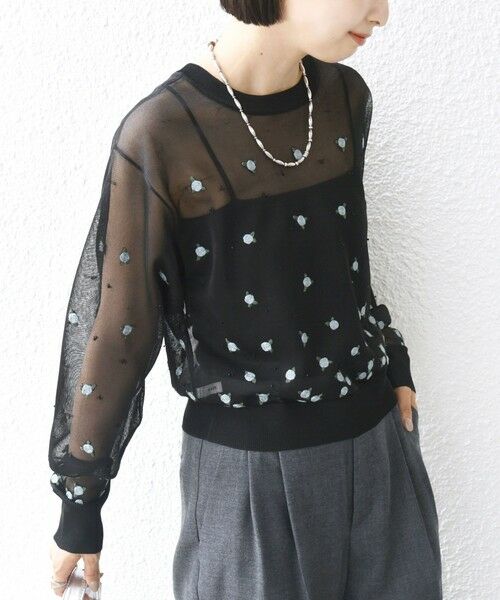 SHIPS / シップス カーディガン・ボレロ | 〈手洗い可能〉フラワー 刺繍 2WAY カーディガン | 詳細23