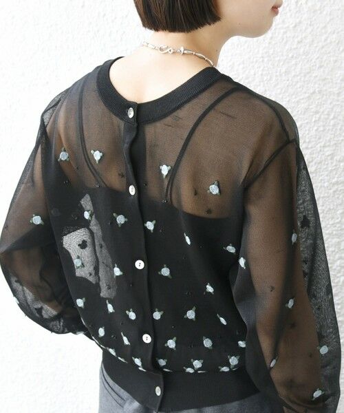 SHIPS / シップス カーディガン・ボレロ | 〈手洗い可能〉フラワー 刺繍 2WAY カーディガン | 詳細24