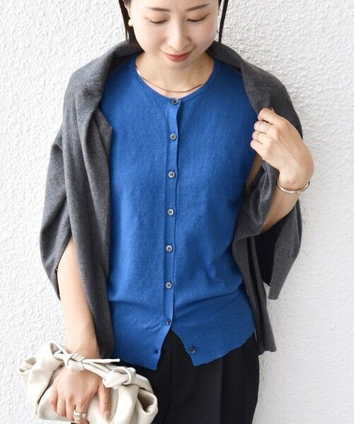 SHIPS / シップス カーディガン・ボレロ | 【WEB限定】〈手洗い可能〉レイヤード 2WAY 配色 カーディガン | 詳細12