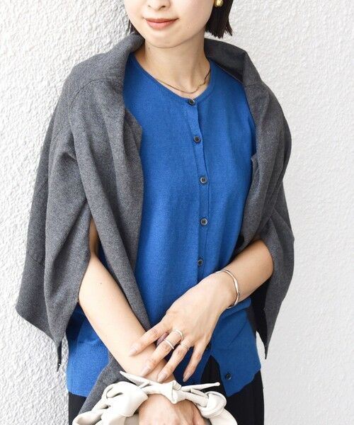 SHIPS / シップス カーディガン・ボレロ | 【WEB限定】〈手洗い可能〉レイヤード 2WAY 配色 カーディガン | 詳細13