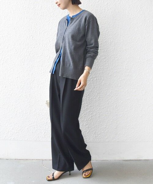 SHIPS / シップス カーディガン・ボレロ | 【WEB限定】〈手洗い可能〉レイヤード 2WAY 配色 カーディガン | 詳細2