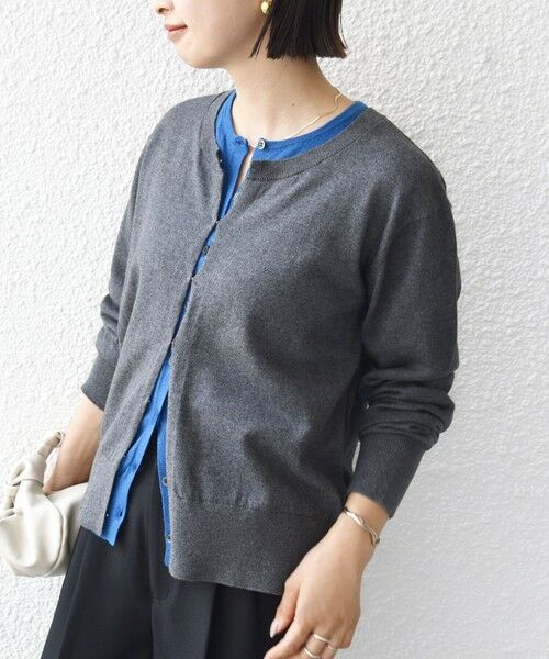 SHIPS / シップス カーディガン・ボレロ | 【WEB限定】〈手洗い可能〉レイヤード 2WAY 配色 カーディガン | 詳細5