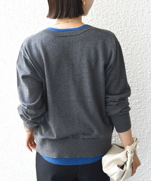 SHIPS / シップス カーディガン・ボレロ | 【WEB限定】〈手洗い可能〉レイヤード 2WAY 配色 カーディガン | 詳細6