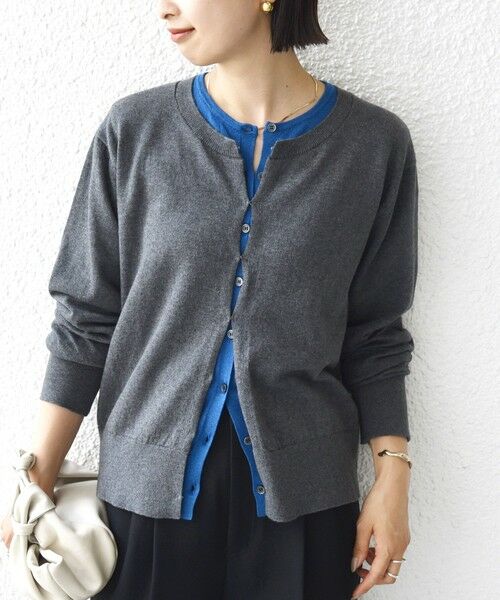 SHIPS / シップス カーディガン・ボレロ | 【WEB限定】〈手洗い可能〉レイヤード 2WAY 配色 カーディガン | 詳細7