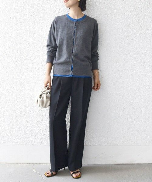 SHIPS / シップス カーディガン・ボレロ | 【WEB限定】〈手洗い可能〉レイヤード 2WAY 配色 カーディガン | 詳細9