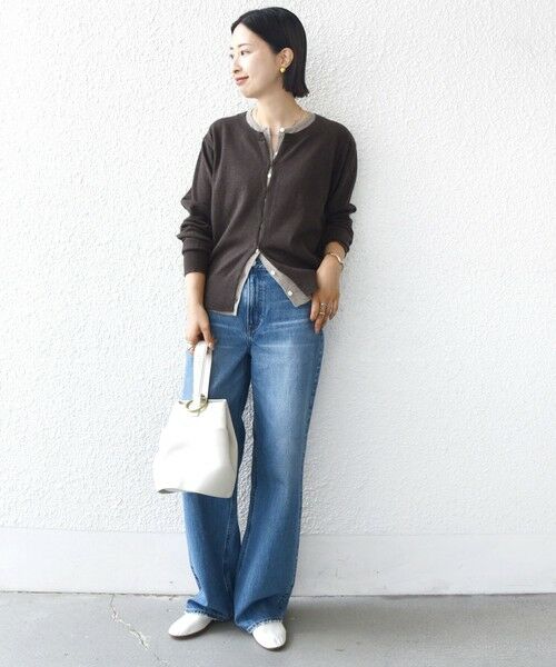 SHIPS / シップス カーディガン・ボレロ | 【WEB限定】〈手洗い可能〉レイヤード 2WAY 配色 カーディガン | 詳細16