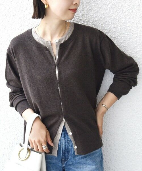 SHIPS / シップス カーディガン・ボレロ | 【WEB限定】〈手洗い可能〉レイヤード 2WAY 配色 カーディガン | 詳細20