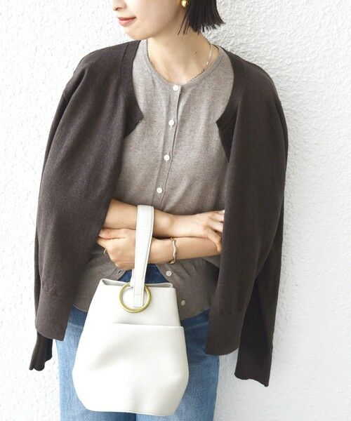 SHIPS / シップス カーディガン・ボレロ | 【WEB限定】〈手洗い可能〉レイヤード 2WAY 配色 カーディガン | 詳細26