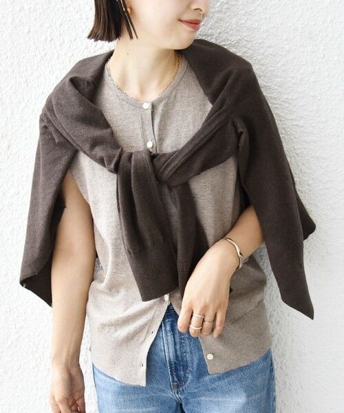 SHIPS / シップス カーディガン・ボレロ | 【WEB限定】〈手洗い可能〉レイヤード 2WAY 配色 カーディガン | 詳細28