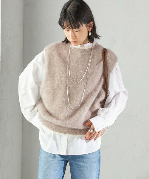 SHIPS / シップス ベスト | 杢フォックス カシミヤ ニット ベスト | 詳細11