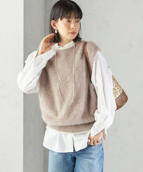 SHIPS / シップス ベスト | 杢フォックス カシミヤ ニット ベスト | 詳細12