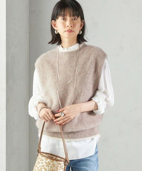 SHIPS / シップス ベスト | 杢フォックス カシミヤ ニット ベスト | 詳細13