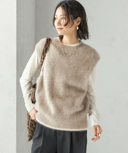 SHIPS / シップス ベスト | 杢フォックス カシミヤ ニット ベスト | 詳細19