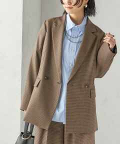 SHIPS / シップス テーラードジャケット | 〈手洗い可能〉ウォッシャブル ウール チェック ダブル ジャケット