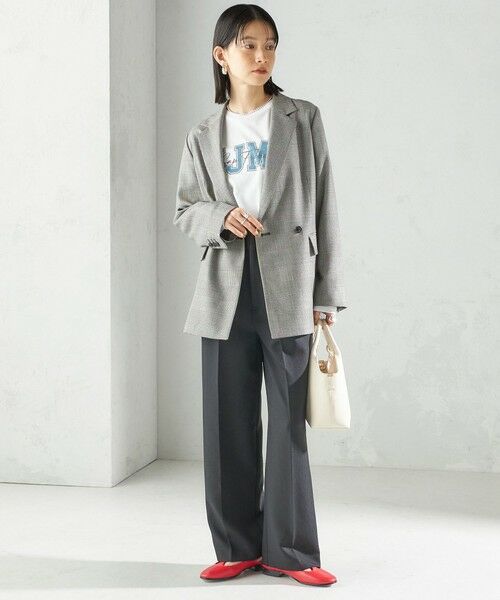 SHIPS / シップス テーラードジャケット | 〈手洗い可能〉ウォッシャブル ウール チェック ダブル ジャケット | 詳細1