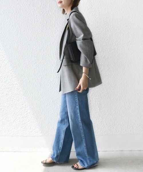 SHIPS / シップス テーラードジャケット | 〈手洗い可能〉ウォッシャブル ウール チェック ダブル ジャケット | 詳細12