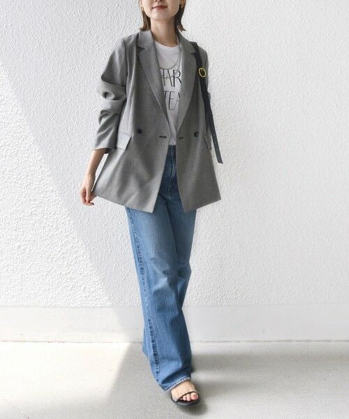 SHIPS / シップス テーラードジャケット | 〈手洗い可能〉ウォッシャブル ウール チェック ダブル ジャケット | 詳細14