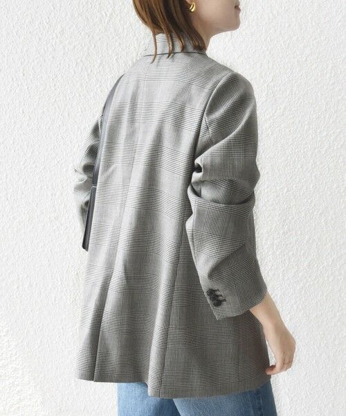 SHIPS / シップス テーラードジャケット | 〈手洗い可能〉ウォッシャブル ウール チェック ダブル ジャケット | 詳細18