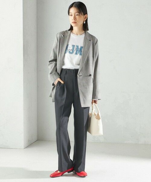 SHIPS / シップス テーラードジャケット | 〈手洗い可能〉ウォッシャブル ウール チェック ダブル ジャケット | 詳細2