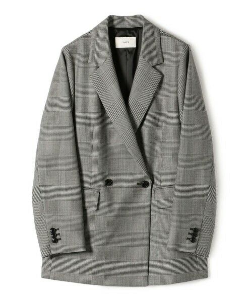 SHIPS / シップス テーラードジャケット | 〈手洗い可能〉ウォッシャブル ウール チェック ダブル ジャケット | 詳細20