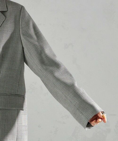 SHIPS / シップス テーラードジャケット | 〈手洗い可能〉ウォッシャブル ウール チェック ダブル ジャケット | 詳細25