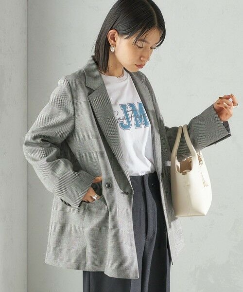SHIPS / シップス テーラードジャケット | 〈手洗い可能〉ウォッシャブル ウール チェック ダブル ジャケット | 詳細6