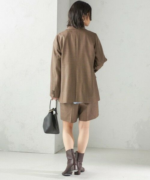 SHIPS / シップス テーラードジャケット | 〈手洗い可能〉ウォッシャブル ウール チェック ダブル ジャケット | 詳細30