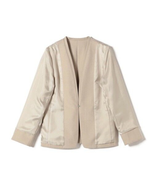 SHIPS / シップス ノーカラージャケット | 〈手洗い可能〉DELEGANT ダブルカラー ジャケット（セットアップ対応） | 詳細10