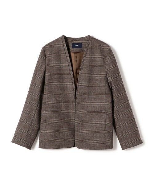 SHIPS / シップス ノーカラージャケット | 〈手洗い可能〉DELEGANT ダブルカラー ジャケット（セットアップ対応） | 詳細25