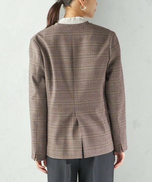 SHIPS / シップス ノーカラージャケット | 〈手洗い可能〉DELEGANT ダブルカラー ジャケット（セットアップ対応） | 詳細29