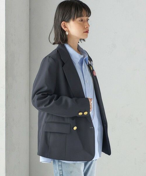 TICCA テーラードジャケット　綿麻 SHIPS別注】TICCA×manipuri: 50th ANNIV テーラード ジャケット