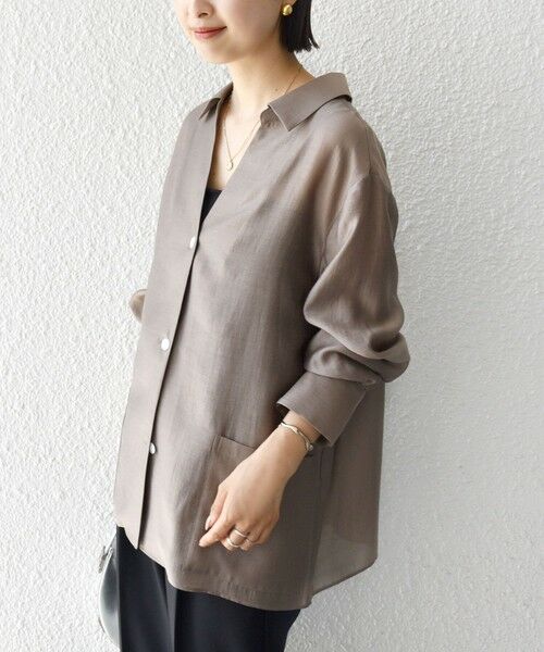 SHIPS / シップス その他アウター | 〈手洗い可能〉シアー ジャケット 羽織 | 詳細5