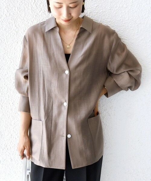 SHIPS / シップス その他アウター | 〈手洗い可能〉シアー ジャケット 羽織 | 詳細8