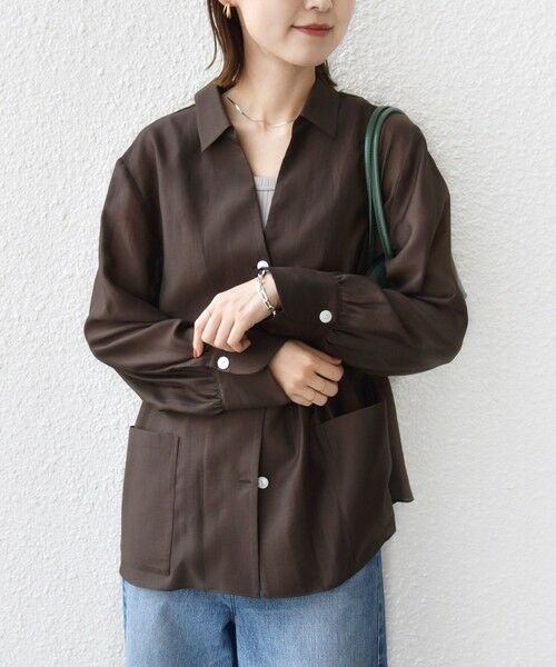 SHIPS / シップス その他アウター | 〈手洗い可能〉シアー ジャケット 羽織 | 詳細25