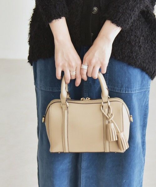 SHIPS / シップス ショルダーバッグ | quaranciel: 2way タッセル チャーム ミニ ボストン バッグ | 詳細10